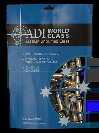 ADI 223 BRASS CASES x 100