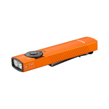 ARKFELD PRO FLAT EDC TORCH WITH LED LIGHT & UV & LASER - ORANGE