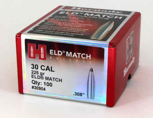 HORNADY 30 CAL. 225 GR. ELD MATCH