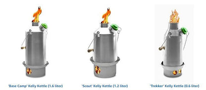 KELLY KETTLE 'Scout' 1.2 ltr (Stainless Steel) + Whistle