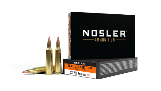 NOSLER 22-250 REM 55GR BALLISTIC TIP VARMINT