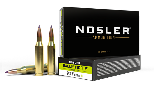 NOSLER 243 WINCHESTER 90GR BALLISTIC TIP