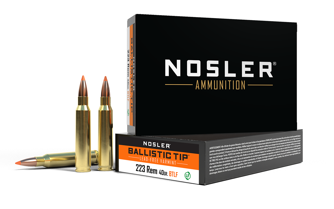 NOSLER 223 40GR BALLISTIC TIP LEAD FREE