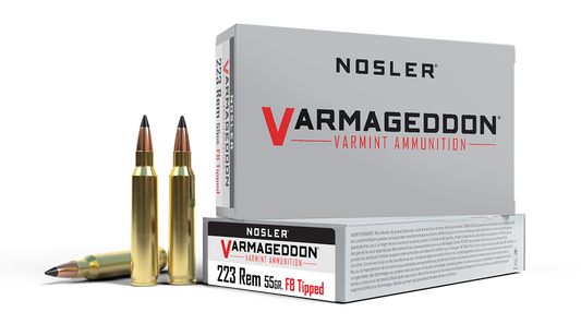 NOSLER 223 REM 55GR FB TIPPED VARMAGEDDON