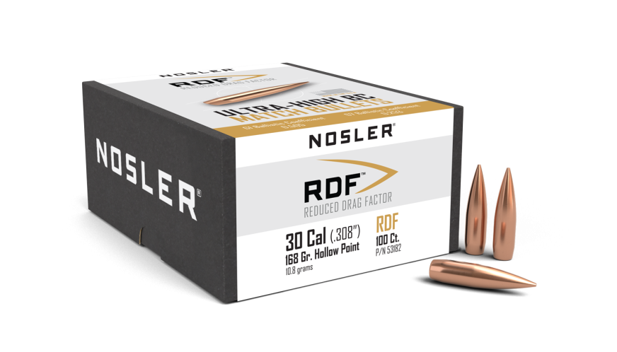 NOSLER RDF 30CAL 168GR HPBT (100)