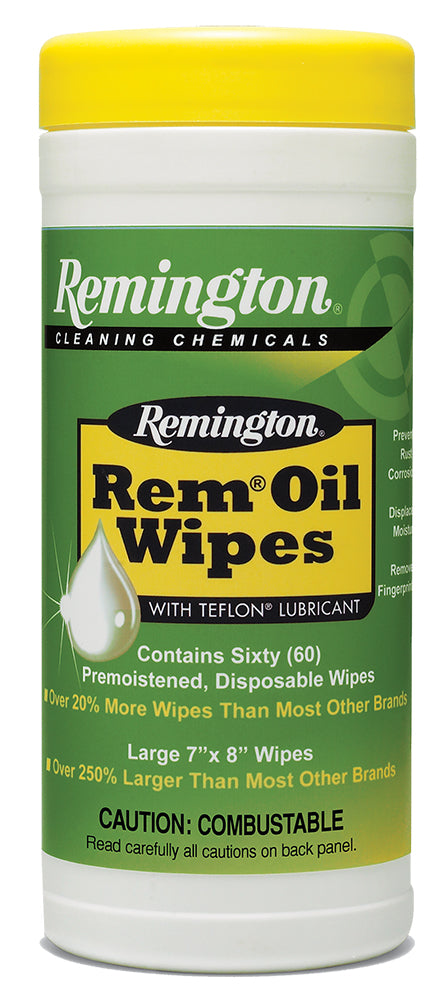 REMINGTON "REM OIL" WIPES 60 PACK