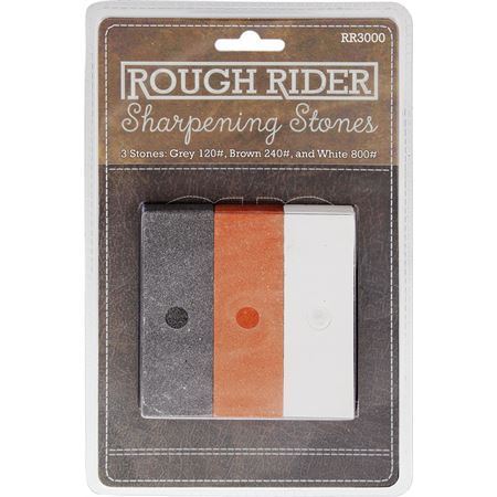 ROUGH RIDER 3 STONE SHARPENING SET