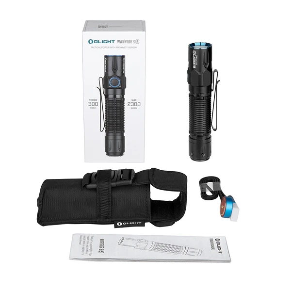 WARRIOR 3S TACTICAL TORCH WITH PROXIMITY SENSOR