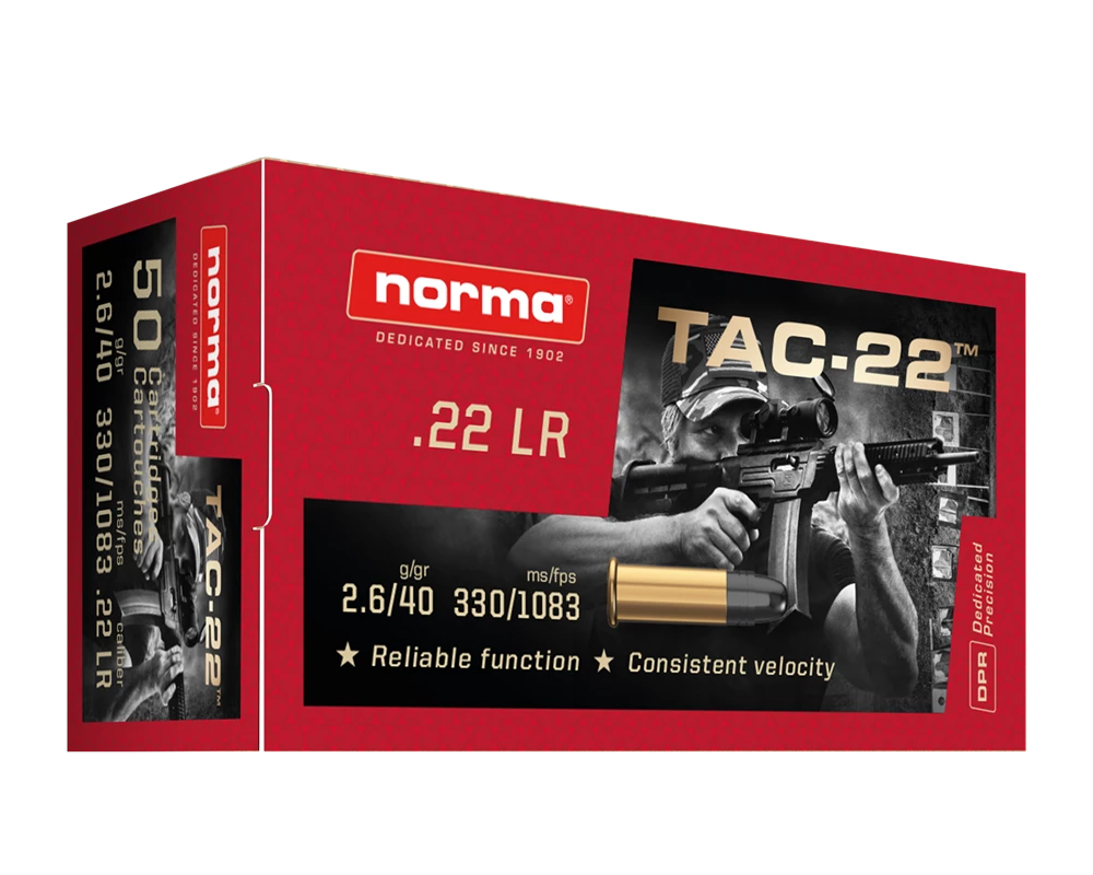 NORMA TAC-22 SUBSONIC 22LR 40G