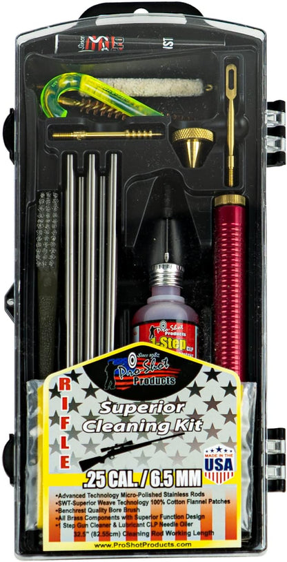 PRO SHOT CLEANING KIT  .25/6.5MM