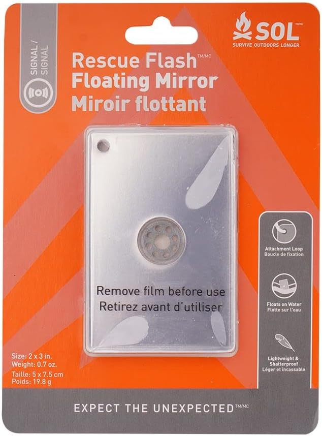 SOL® RESCUE FLASH FLOATING SIGNAL MIRROR