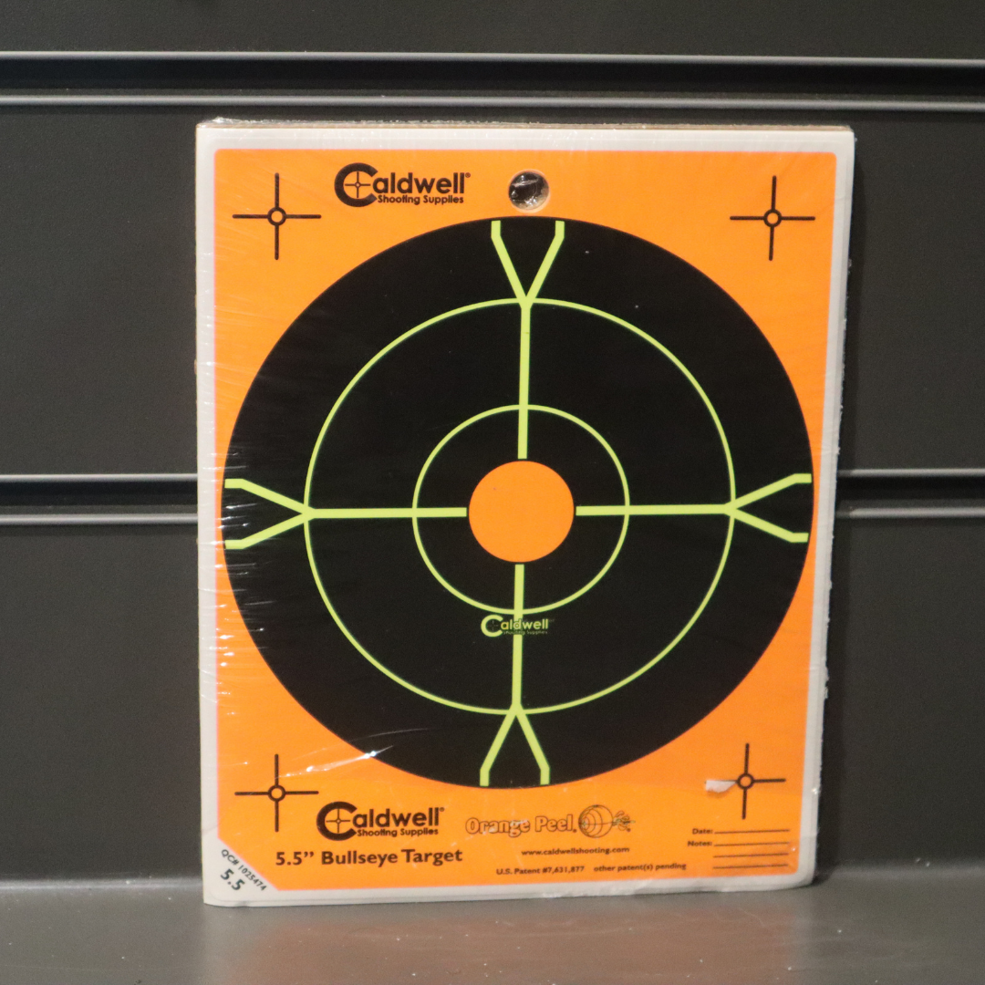 CALDWELL 5.5" ORANGE PEEL BULLSEYE