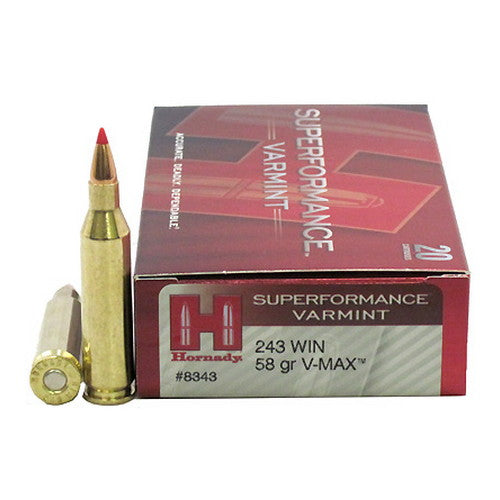 HORNADY 243 58G V-MAX SUPER