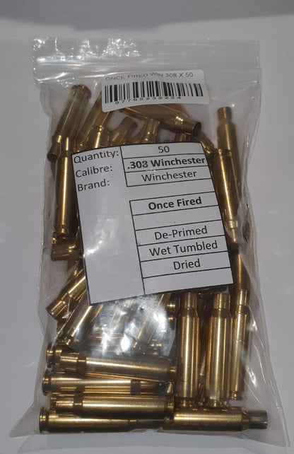 308 / 7.62X51 ONCE FIRED BRASS X 50