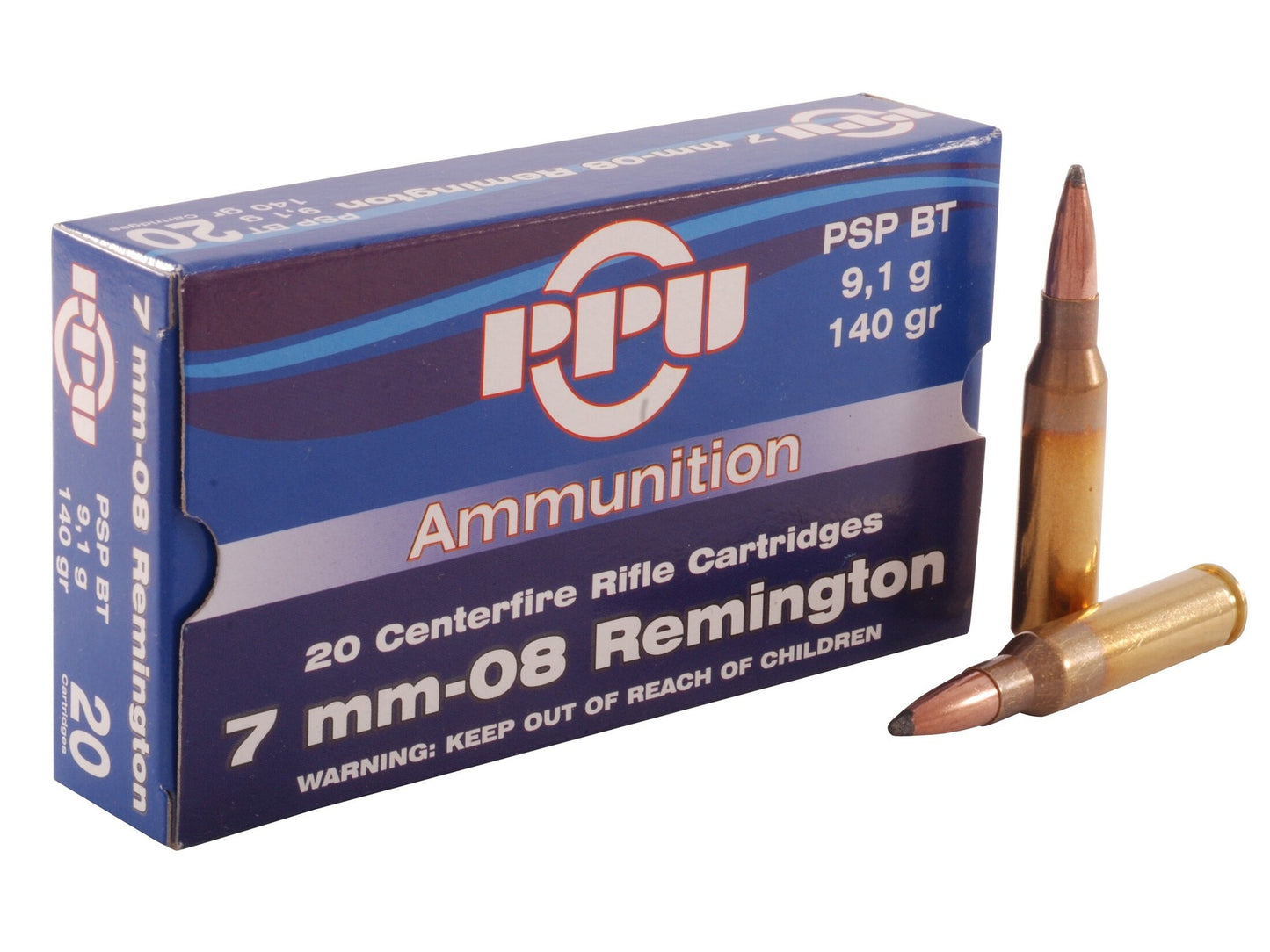 PPU 7MM-08 REMINGTON 140G PSP